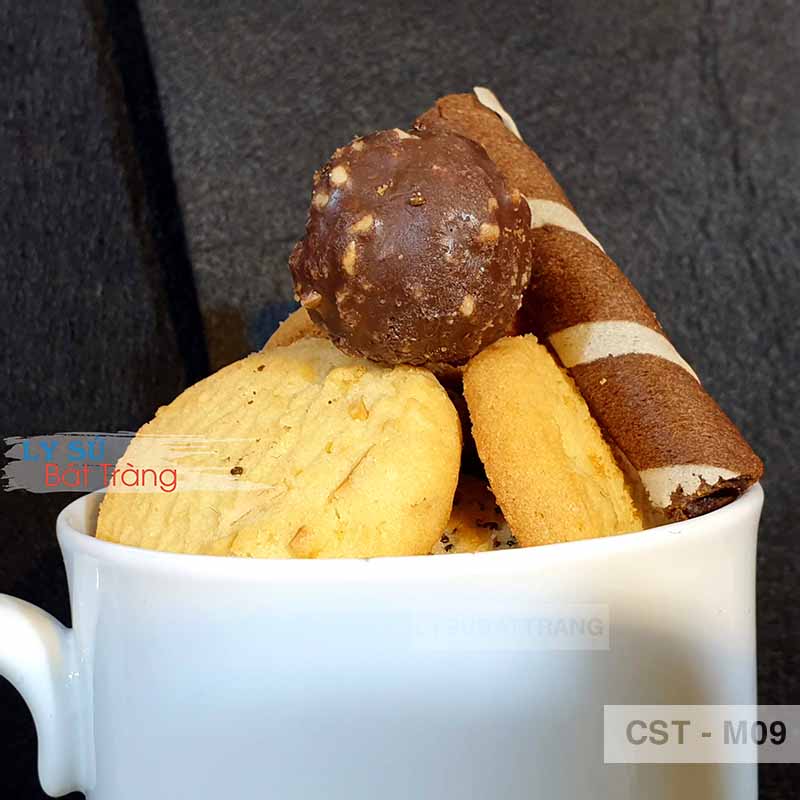 ly sứ trắng Bát Tràng