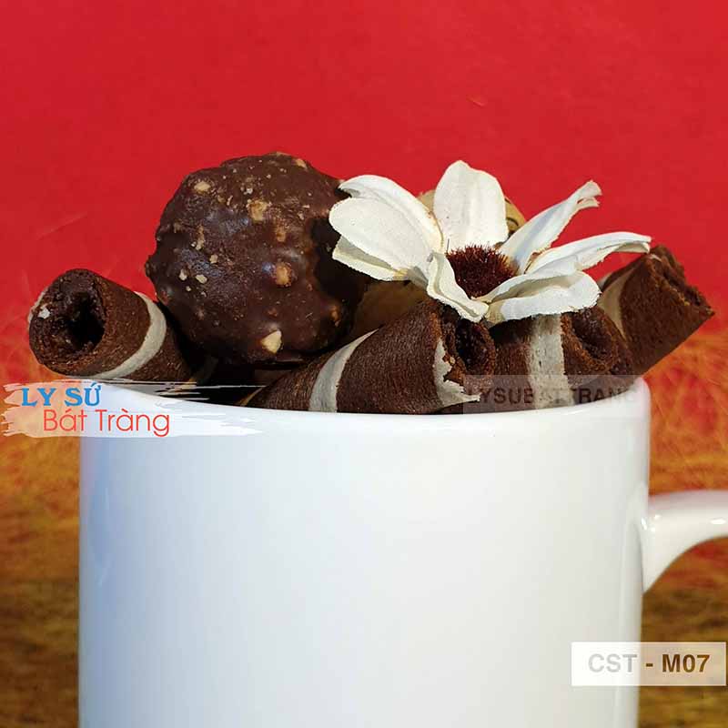 ly sứ trắng Bát Tràng