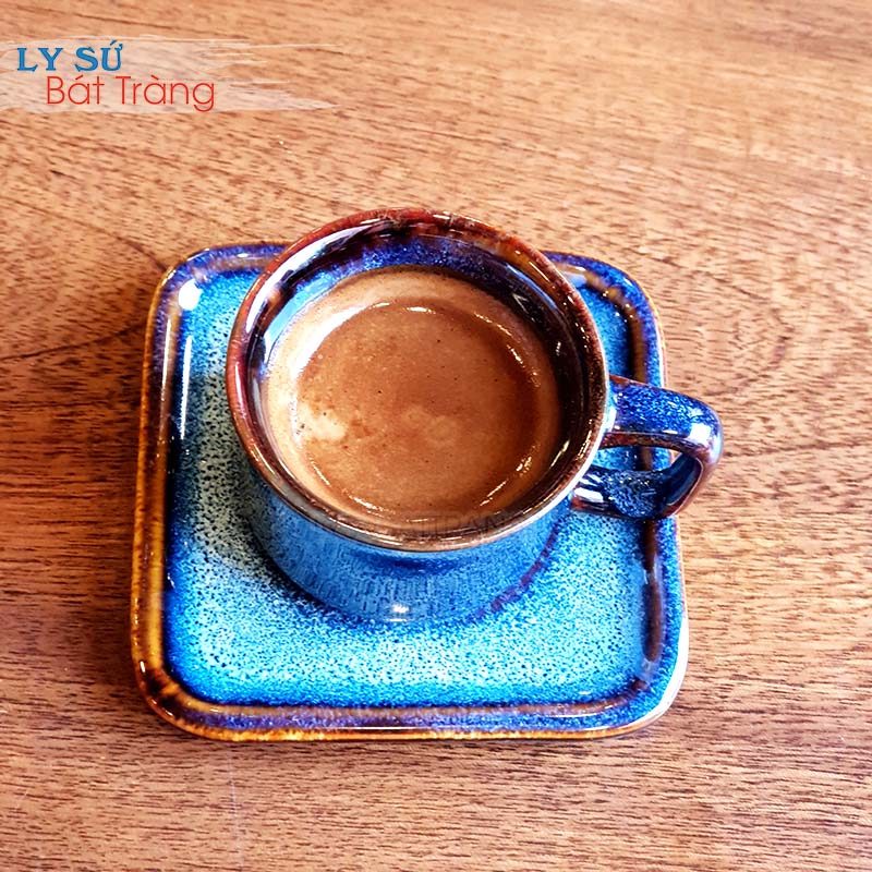 Ly sứ men hỏa biến Bát Tràng