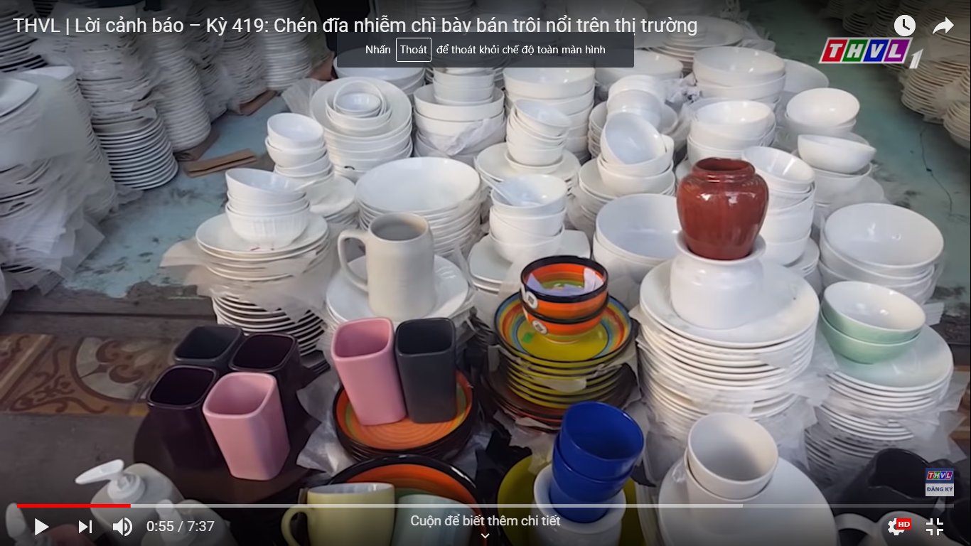 Ly sứ nhiễm chì