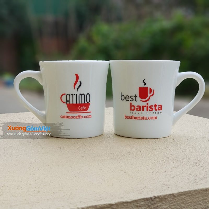 Ly sứ quà tặng khuyến mãi của Catimo Cafe