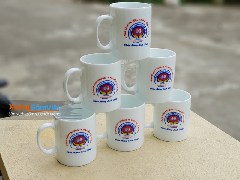 Ly sứ quà tặng in logo