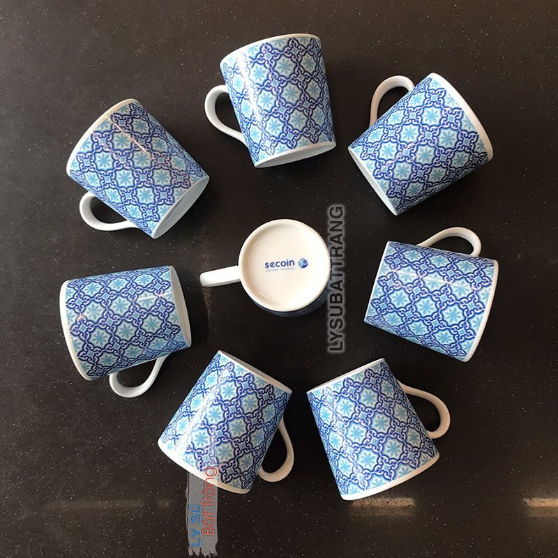 Đặt hàng ly sứ in logo