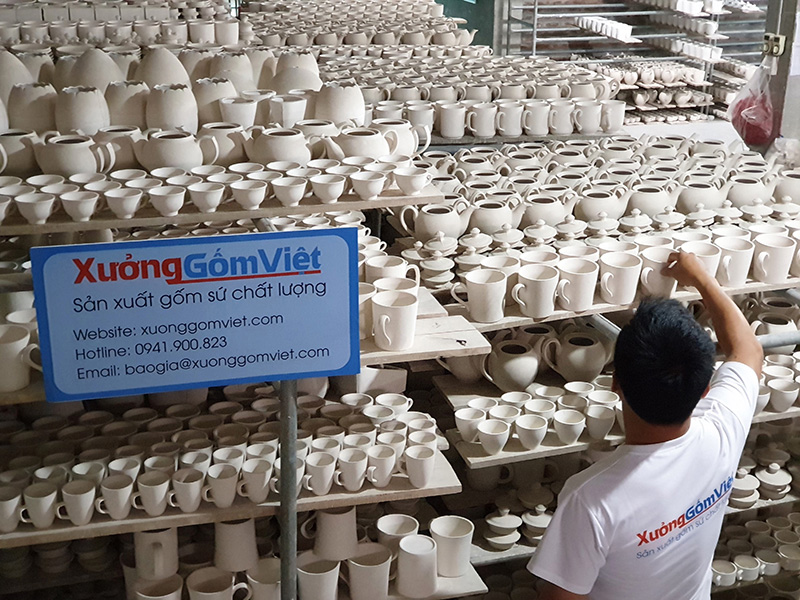 Sản xuất ly sứ chất lượng