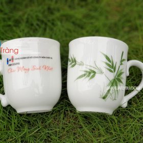 Giá Ly sứ in logo