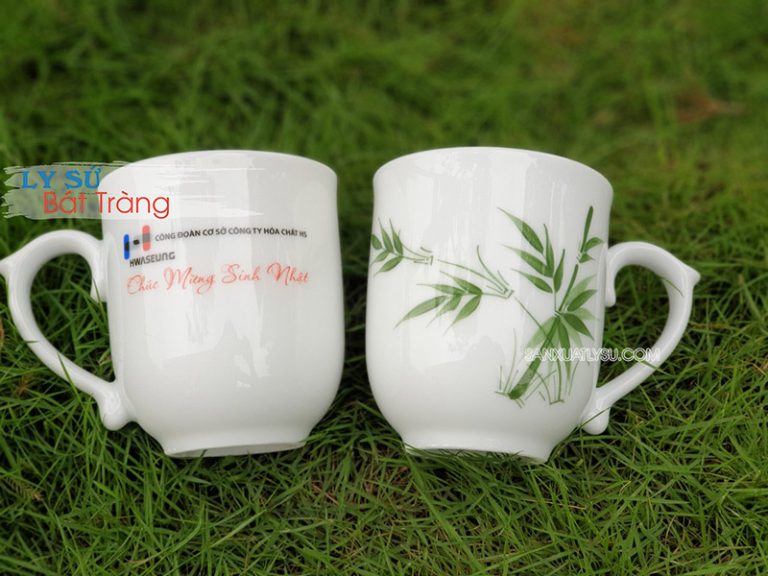 Giá Ly sứ in logo