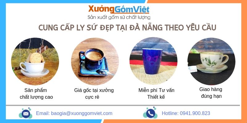 Cung cấp ly sứ đẹp số lượng lớn tại Đà Nẵng